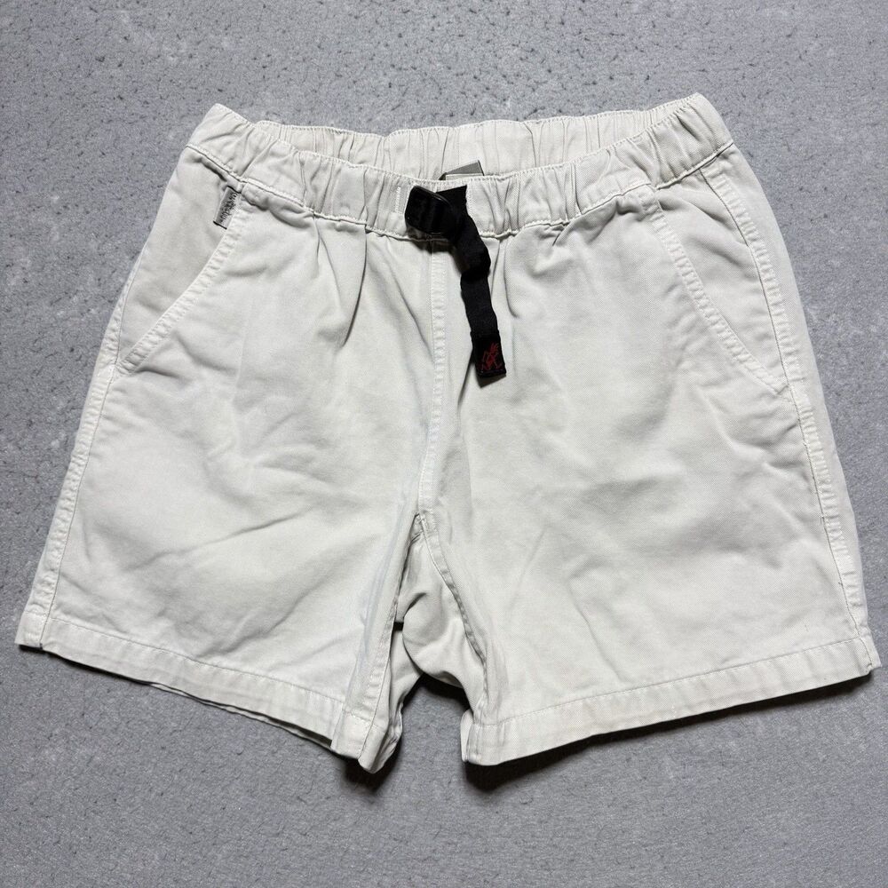 Gramicci Original G Shorts Classic Men’s Small Beige Belted 5.5" Twill